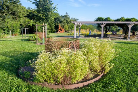 Inauguration du jardin des sens