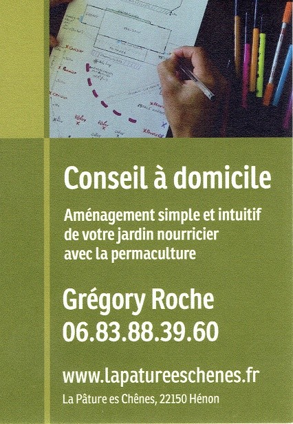 Grégory Roche - Conseil à domicile - Aménagement simple et intuitif de votre jardin nourricier avec la permaculture