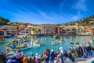 La bataille de fleurs sur l’eau de Villefranche-sur-Mer