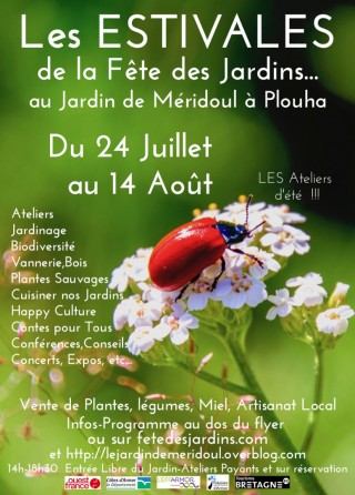 LES ESTIVALES de la fête des jardins au jardin de Méridoul à Plouha