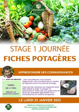 Stage : Fiches potagères