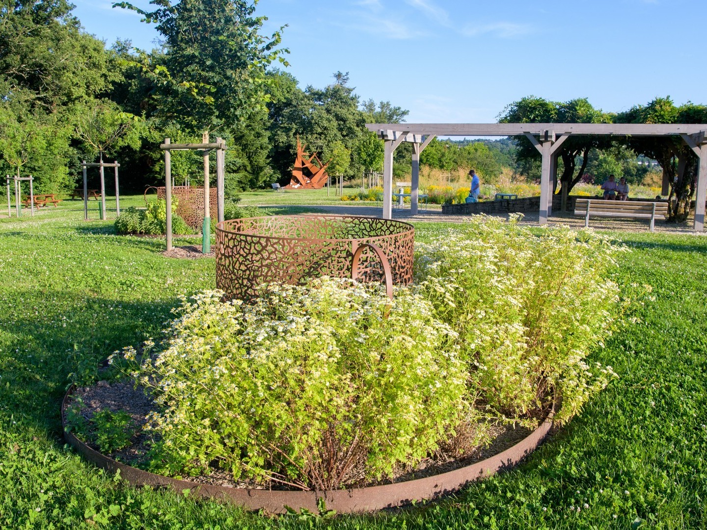 Inauguration du jardin des sens