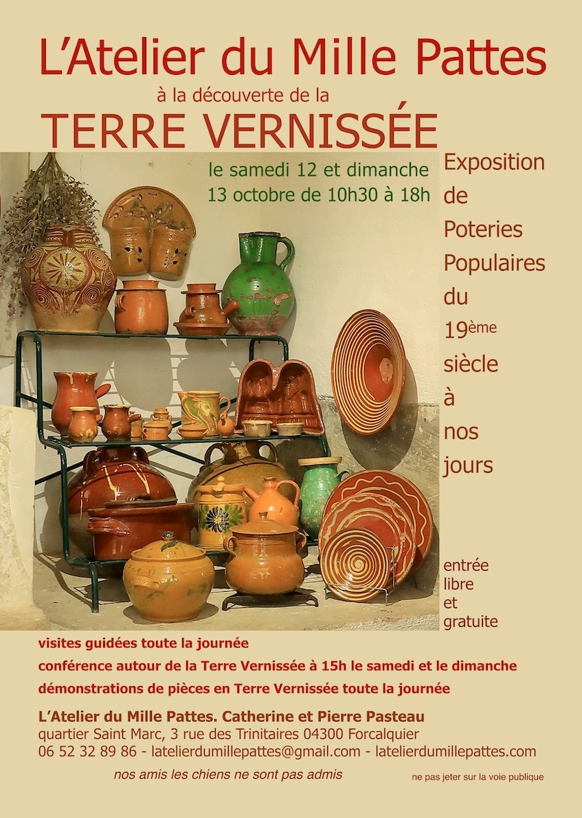 Ouverture du Jardin de l'Atelier du Mille Pattes, pour une exposition autour de la Terre Vernissée