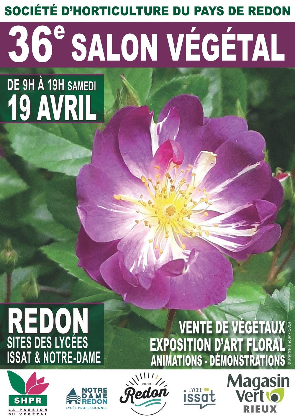 36e Salon Végétal à Redon - 19 avril 2025