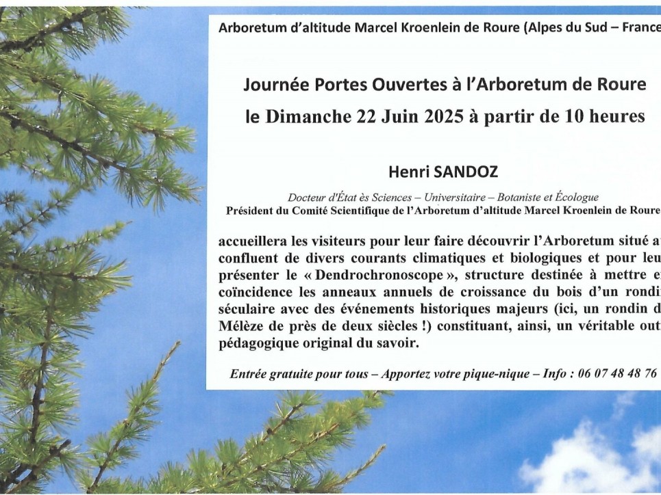 Journée portes ouvertes à l'arboretum Marcel Kroenlein de Roure