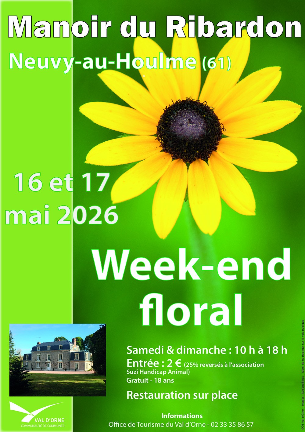 Week-end floral au Manoir du Ribardon