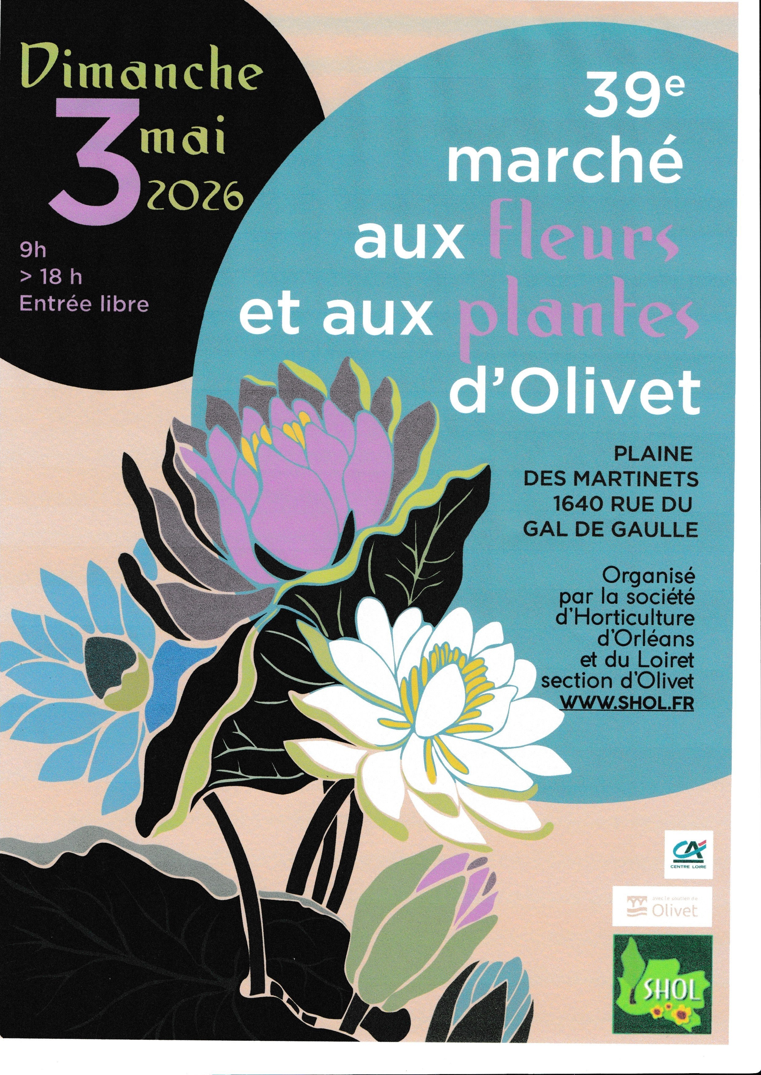 marche aux fleurs et aux plantes
