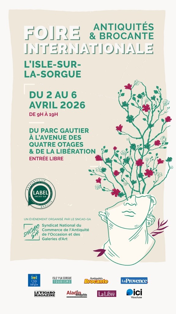 Foires internationales antiquités et brocante de l'Isle-sur-la-Sorgue 