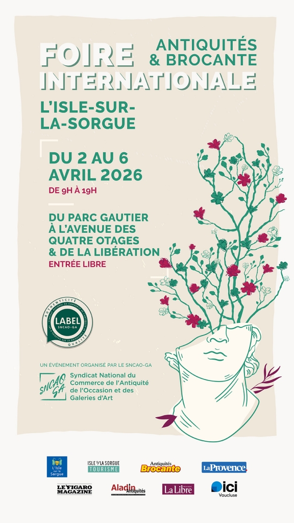 Foires internationales antiquités et brocante de l'Isle-sur-la-Sorgue 