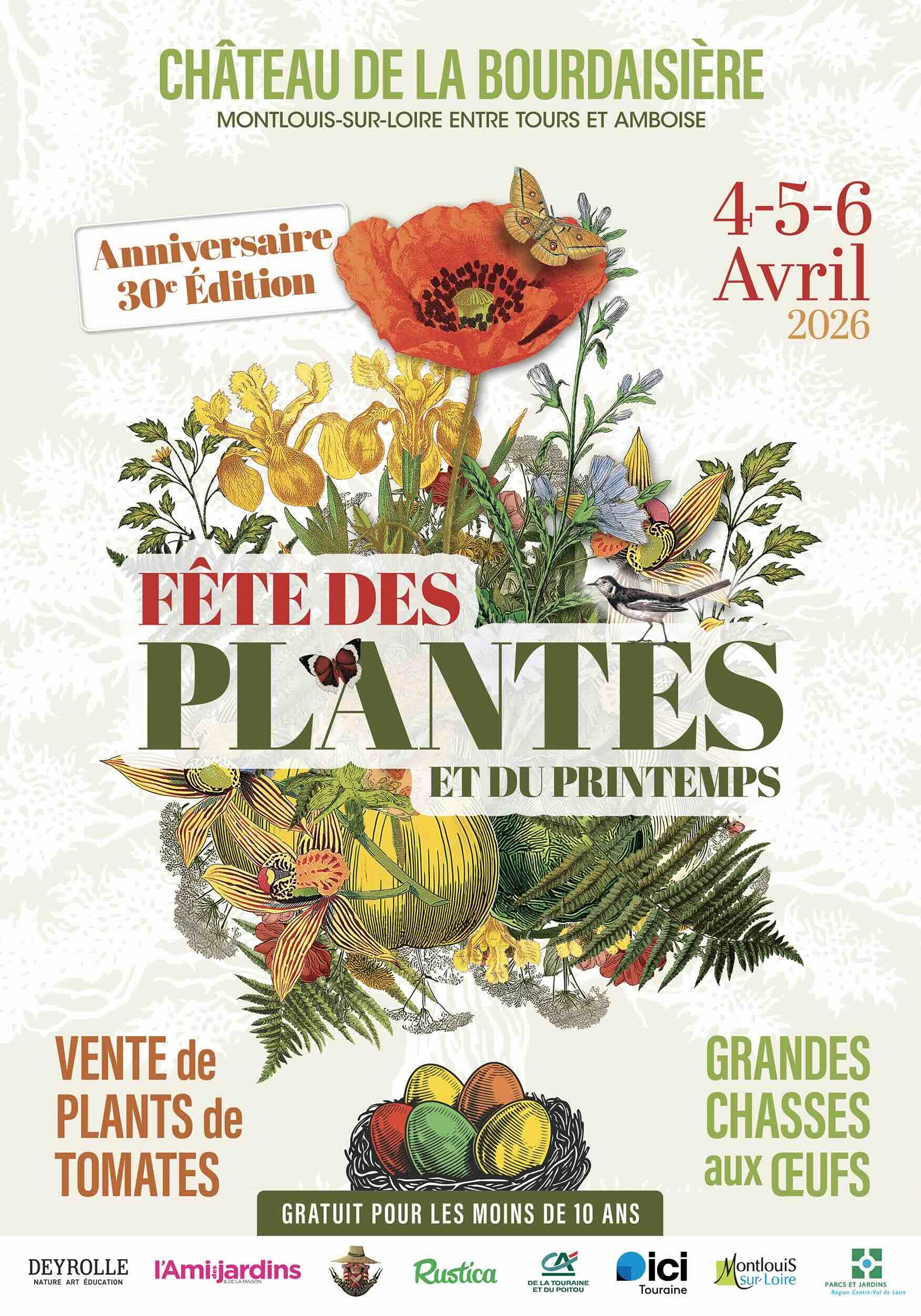 Fête des Plantes et du Printemps au Château de La Bourdaisière 4, 5 et 6 avril 2026