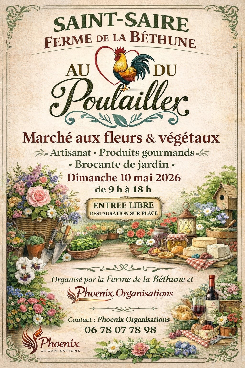 marche aux fleurs