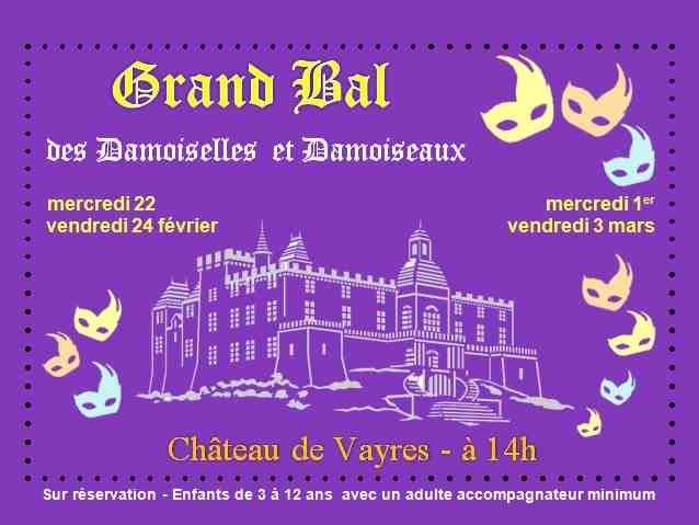Bal Masqué au Château « Damoiselles et Damoiseaux »
